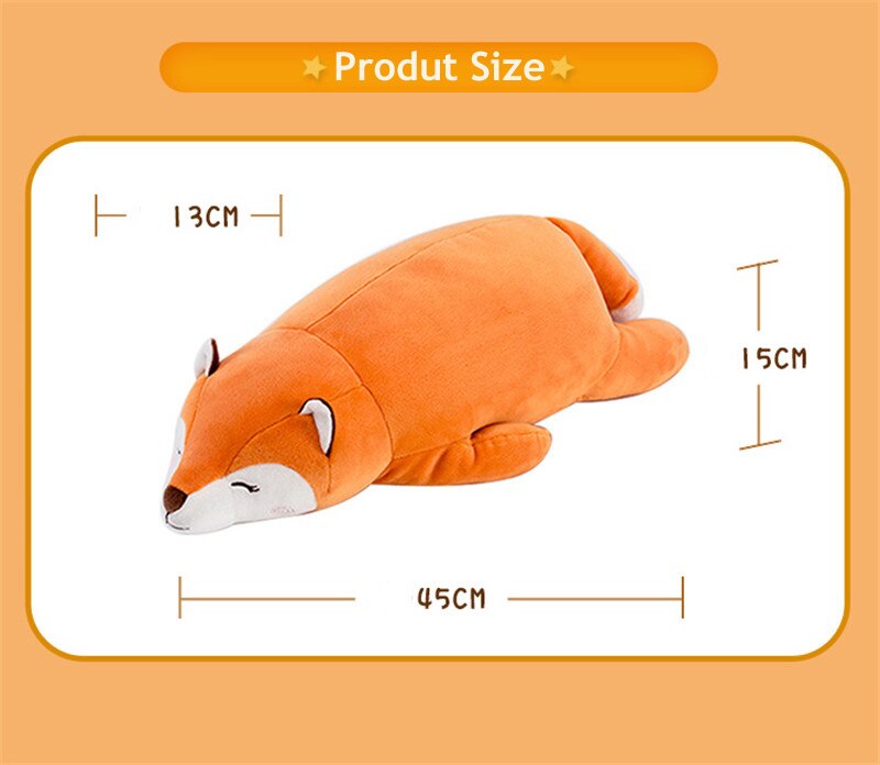 Soft Stuffed Creative Kneeling Fox Animals Plush Toys Pillow Kawaii Baby Appease Sleeping Doll Girl Brinquedo Toys For Children