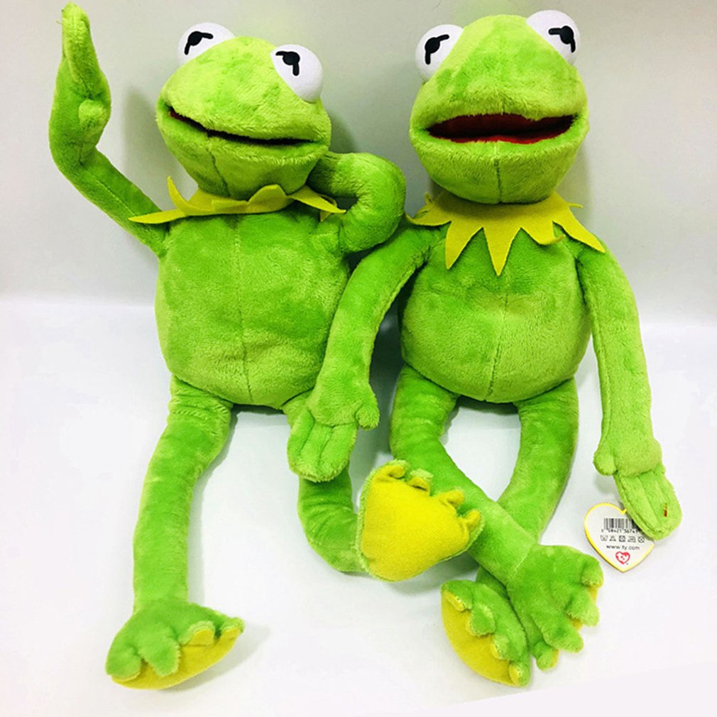 60cm=23.6inch The Muppets KERMIT FROG Stuffed animals Hand puppet Plush Baby Boy Toys for Children Birthday Gift