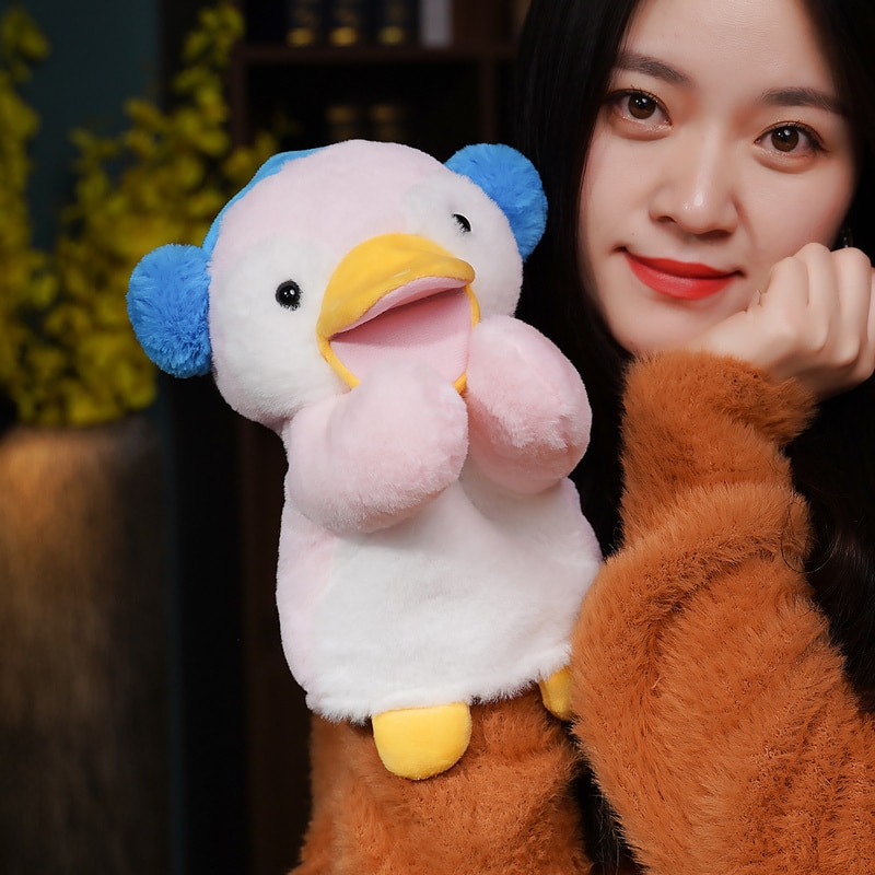 Animal Plush Hand Puppets Kids Cute Soft Toy Chickens Unicorn Cattle Penguin Shape Story Pretend Playing Dolls Gift For Children