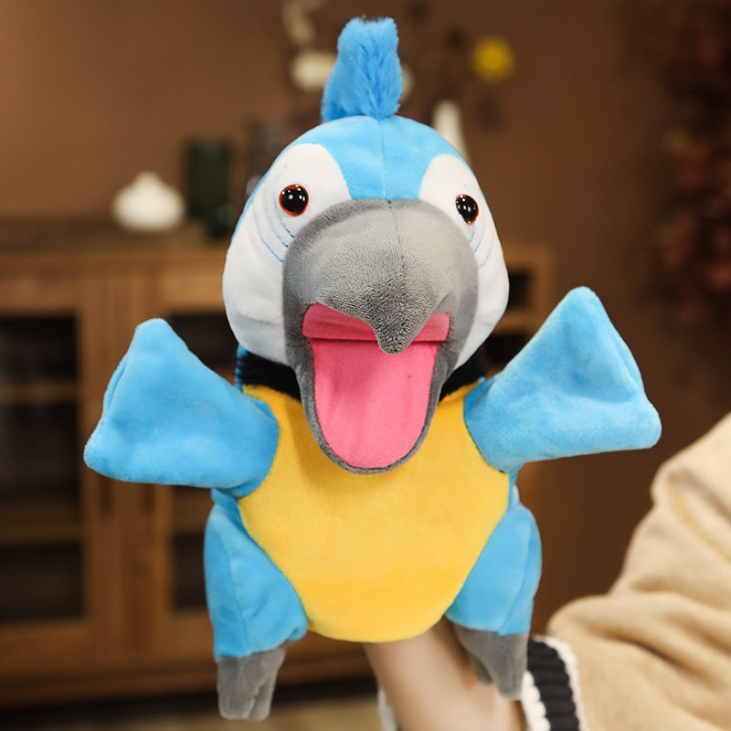 Cute Duck Hand Puppets Plush Dolls Story Telling Educational Pretend Play Toys 