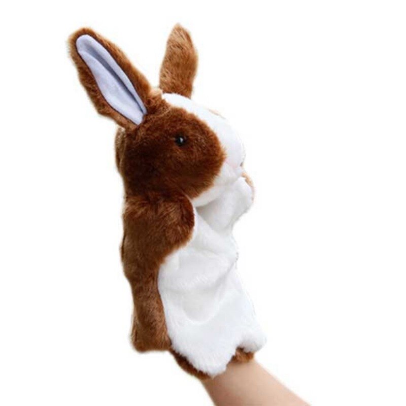 PP Cotton Bunny Hand Puppets Cute Rabbit Plush Toys Animal Doll Telling Story Baby Boys Girls Kid Gift Accompany Doll Xmas Gift