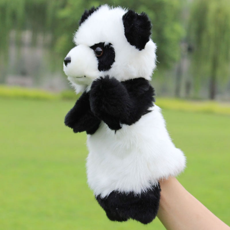 Baby Kids Panda Glove Hand Puppet Plush Doll Kids Story Telling Educational Toys