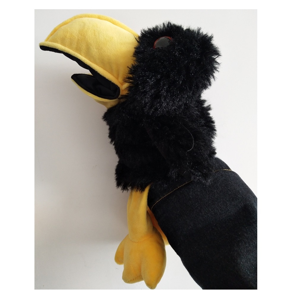 New style Plush Crow toy Action & Toy Figures Hand puppet cute plush doll Props educational toys
