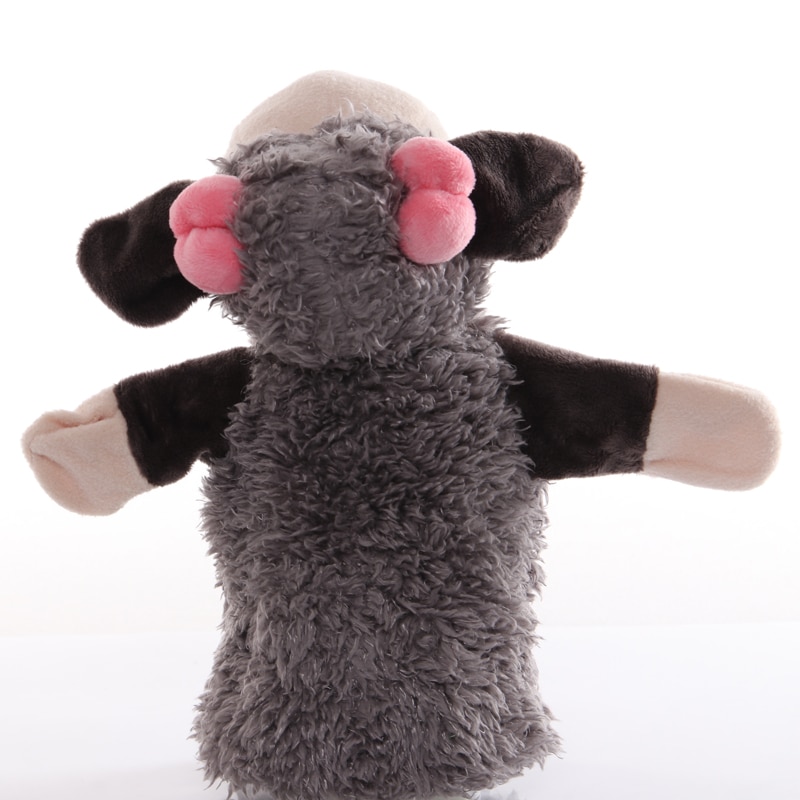 25cm Animal Hand Puppet Sheep Plush Toys Baby Educational Hand Puppets Cartoon Pretend Telling Story Doll Toy for Children Kids