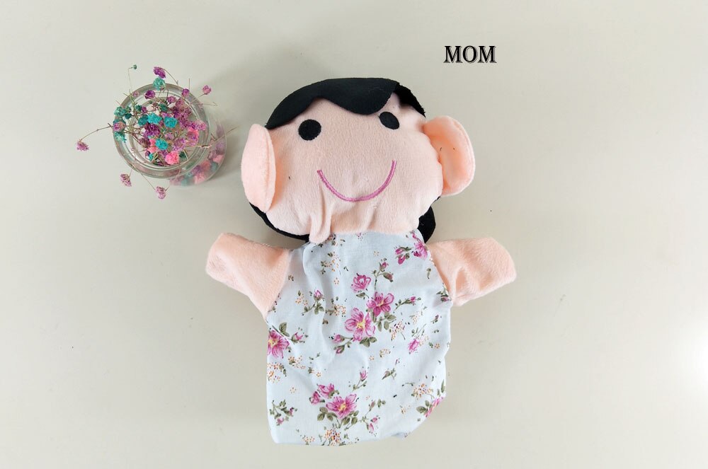 Grandparents Mom Dad Family Members Children Baby Plush Stuffed Hand Puppet Toys Christmas Birthday Gifts