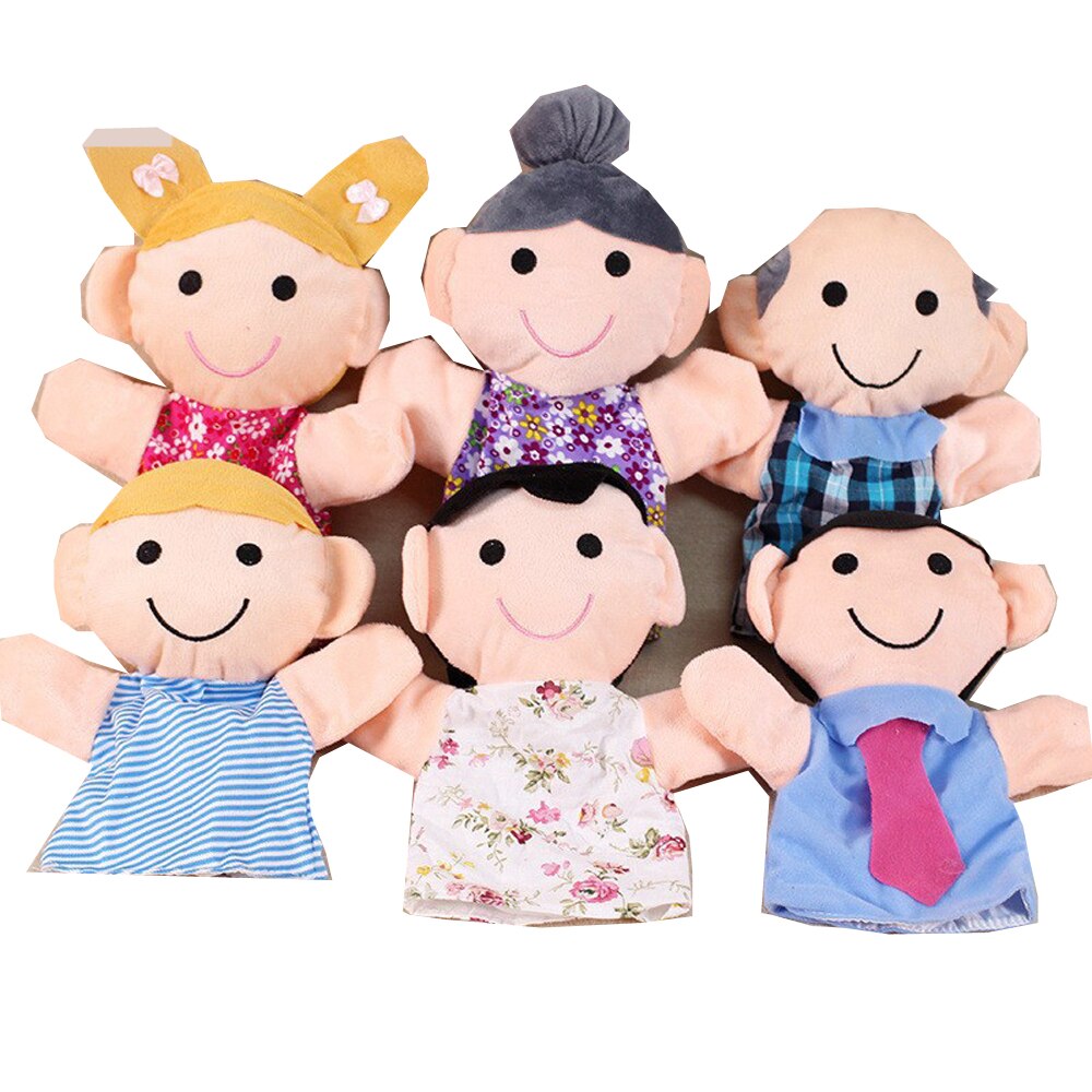 Family Members Soft Plush Hand Puppets