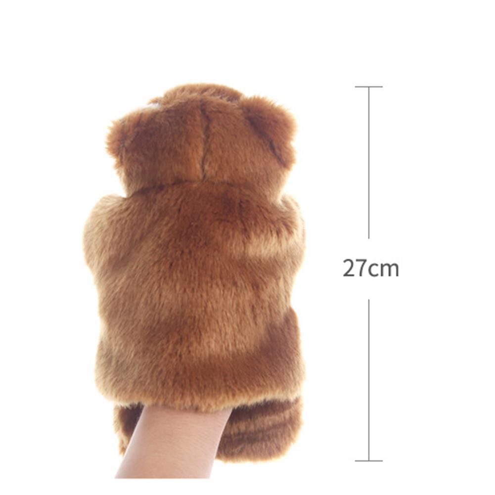 Cute Plush Bear Animal Hand Puppet Doll Intelligent Parent-Child Toy Kids Gift Finger Puppets Hand Puppets Tell Story For Kids