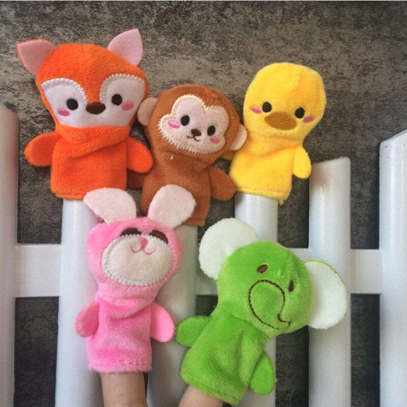 10Pcs Animal Finger Soft Plush Puppets