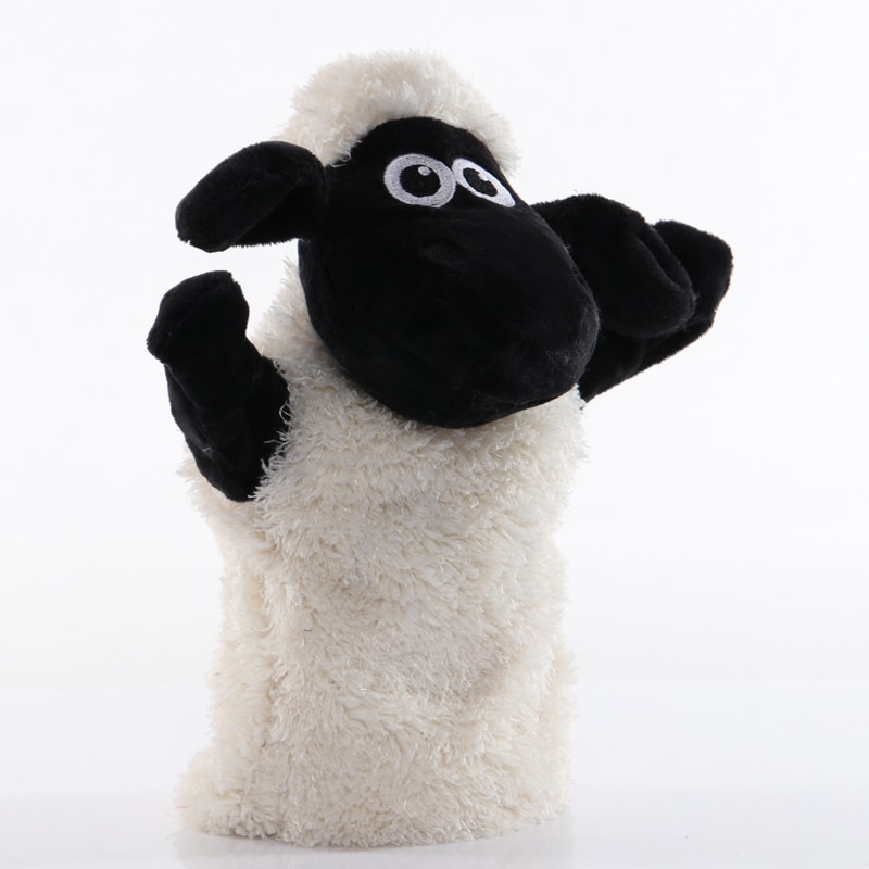 1pcs 25cm Hand Puppet Sheep Animal Plush Toys Baby Educational Hand Puppets Story Pretend Playing Dolls for Kids Children Gifts