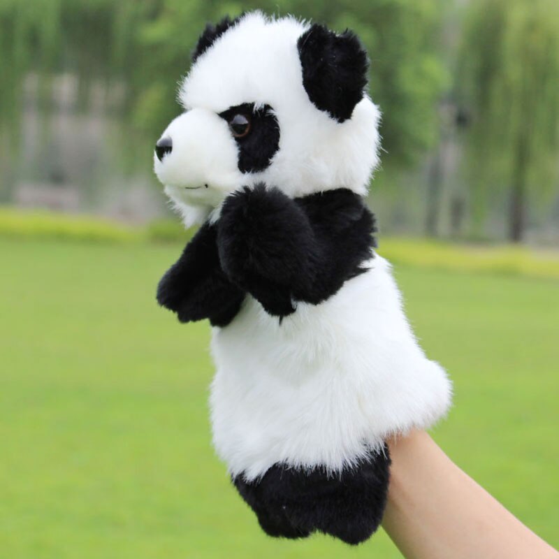 Panda Hand Puppet Baby Kids Plush Doll Educational Toys Preschool Kindergarten 77HD