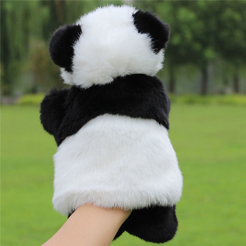 Panda Hand Puppet Baby Kids Plush Doll Educational Toys Preschool Kindergarten 77HD