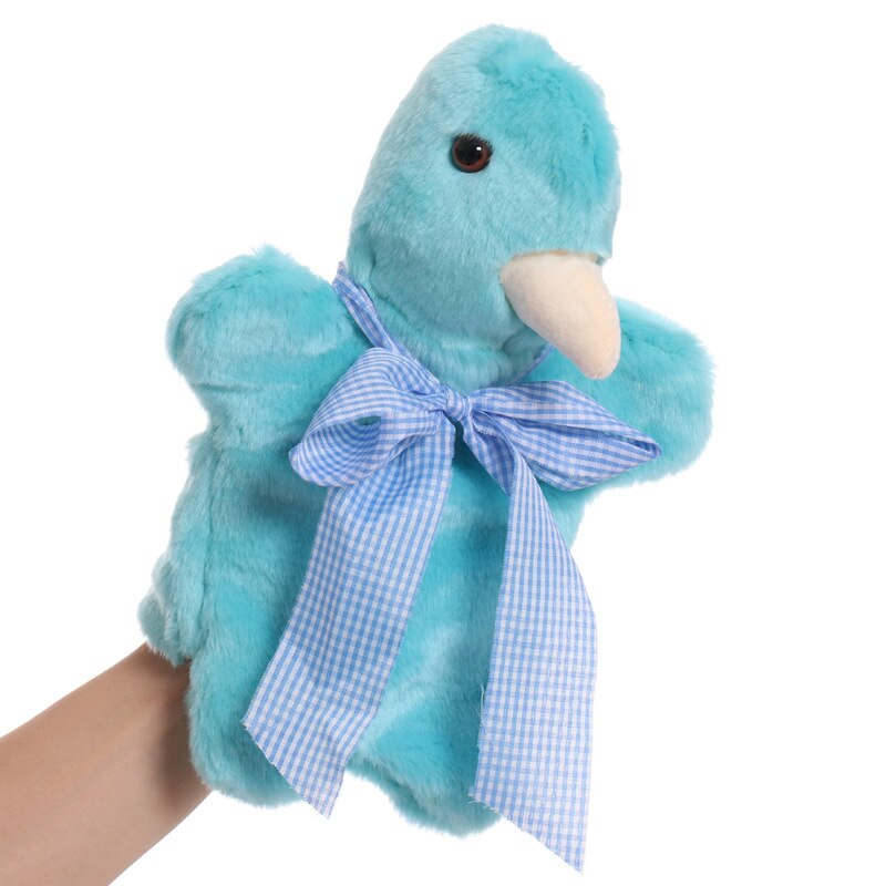 Simulation bird pigeon animal hand puppet plush kindergarten early education storytelling props good quality soft doll kids gift