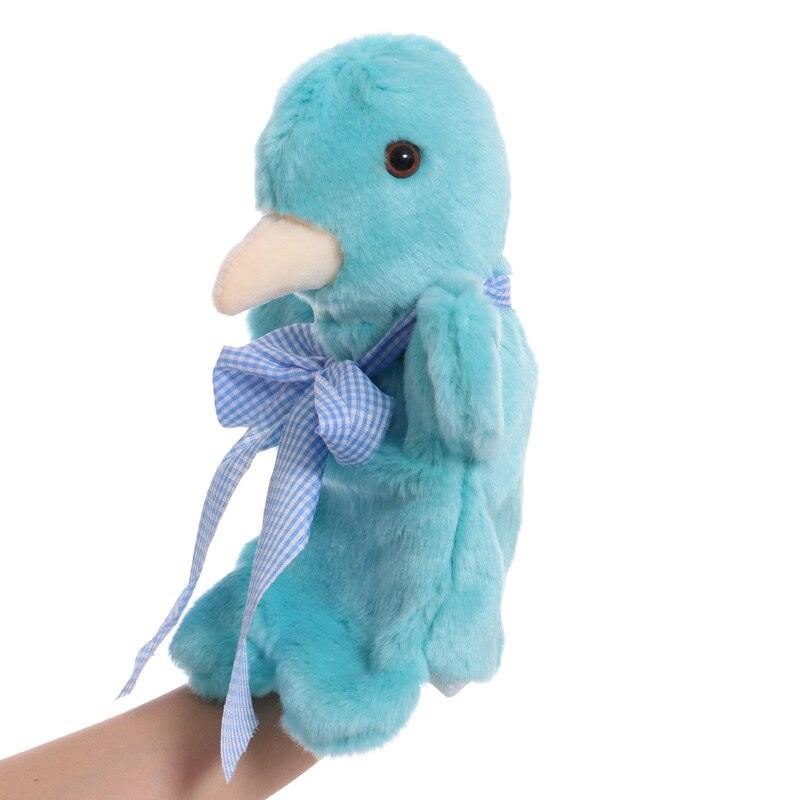 Simulation bird pigeon animal hand puppet plush kindergarten early education storytelling props good quality soft doll kids gift