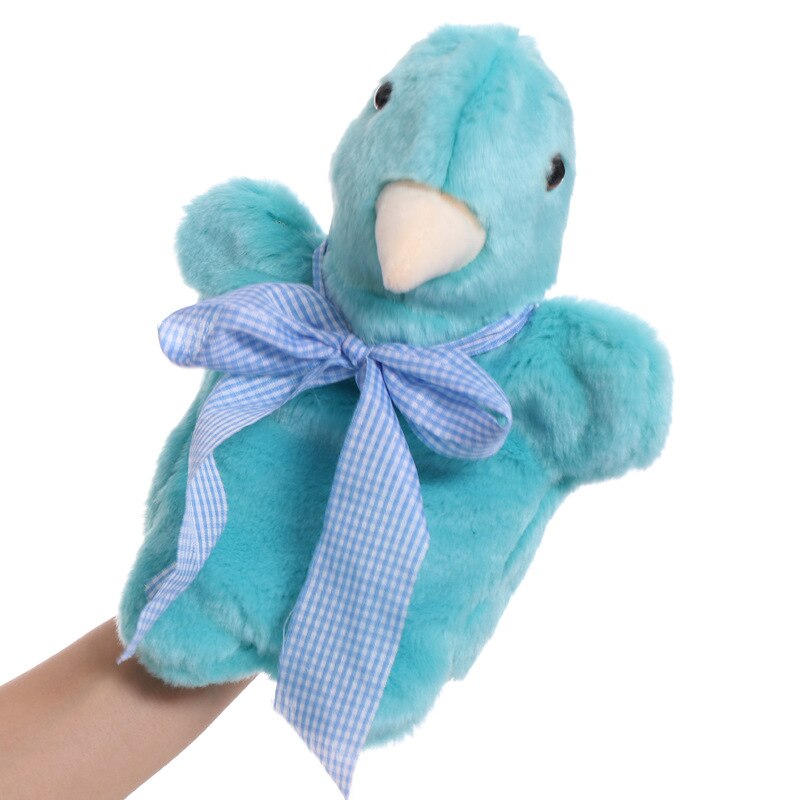 Simulation bird pigeon animal hand puppet plush kindergarten early education storytelling props good quality soft doll kids gift