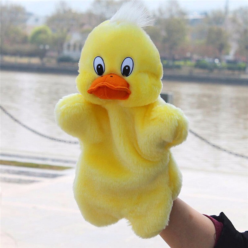 Hand Puppet Doll Family Duck Animal Plush 32cm Birthday New Year 2019 Gifts Party Toys For Girls Kids