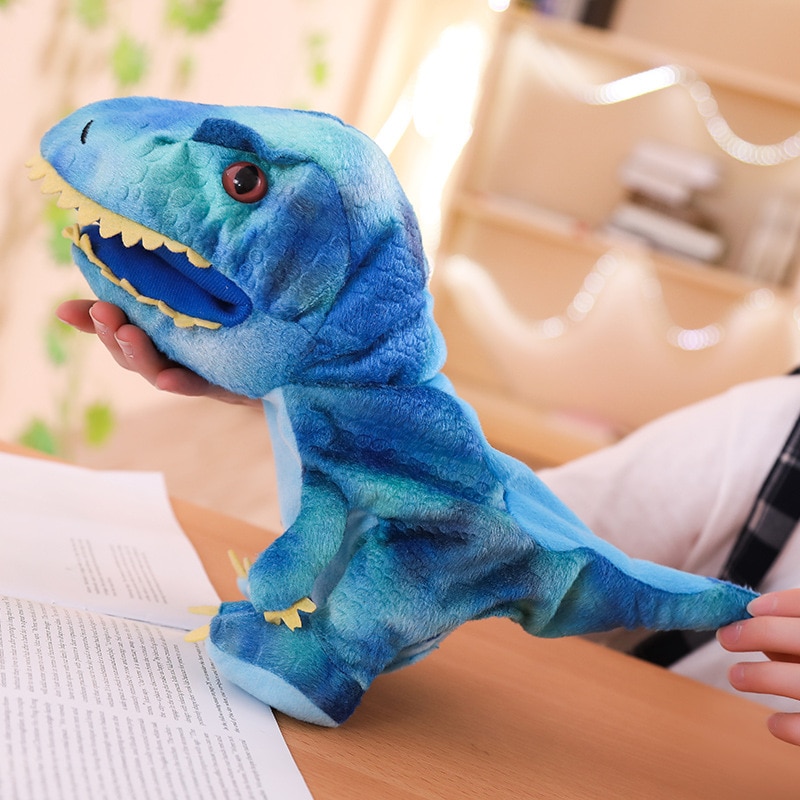 Plush dinosaur puppets stuffed plush toys dragon Hand puppet