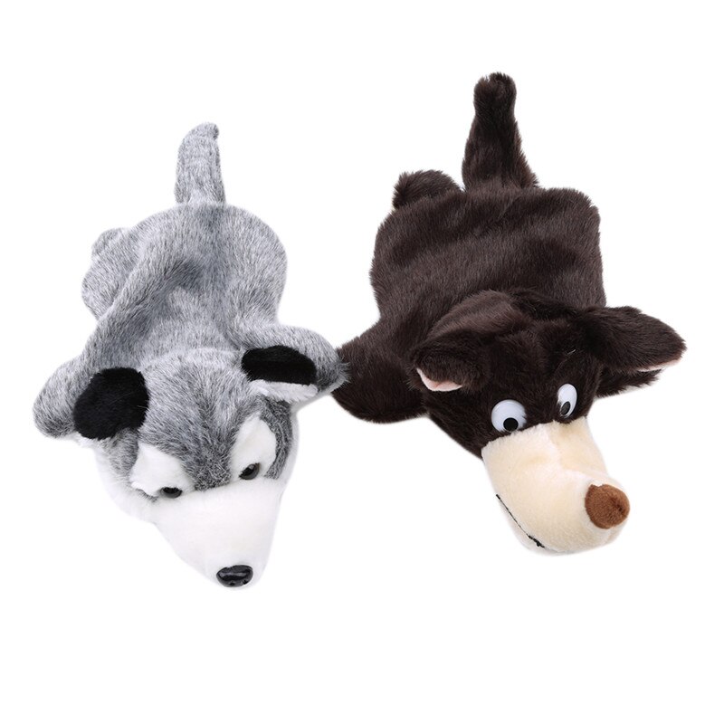 Cute Animals Big Wolf Shape Soft Hand Puppet Baby Baby Plush Hand Puppets Toy Kids Animals Funny Dolls Toys