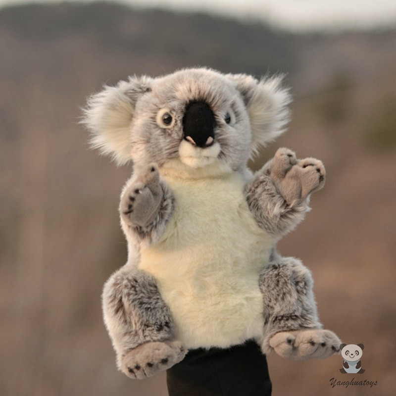 Children'S Toy Big Hand Puppet Koala Doll Plush Toys Puppets Comfort Dolls Parent-Child Stories Props