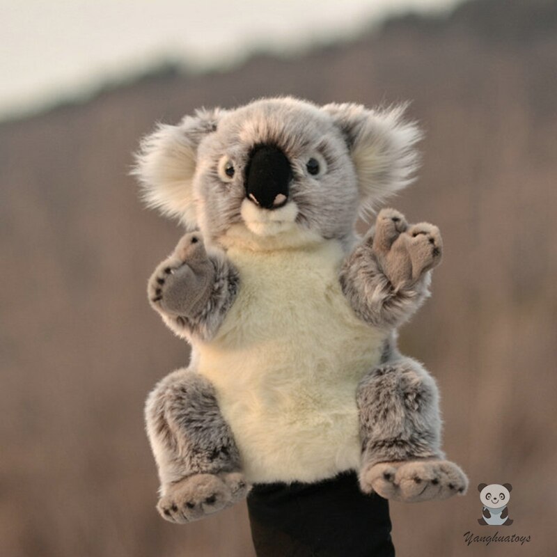 Children'S Toy Big Hand Puppet Koala Doll Plush Toys Puppets Comfort Dolls Parent-Child Stories Props