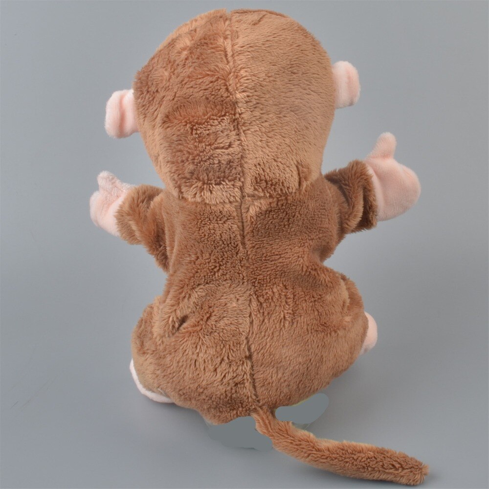 23cm Cute Animal Hand Puppet Plush Frog Monkey Hand Doll Marionette Baby Learning Toys Marionettes Fantoche Puppets