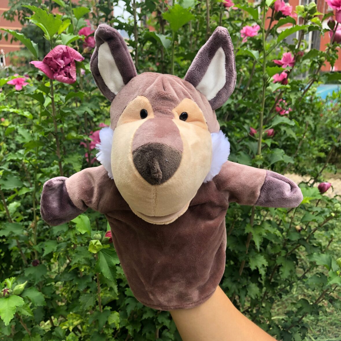 24cm Wolf Soft Plush Hand Puppet For Children