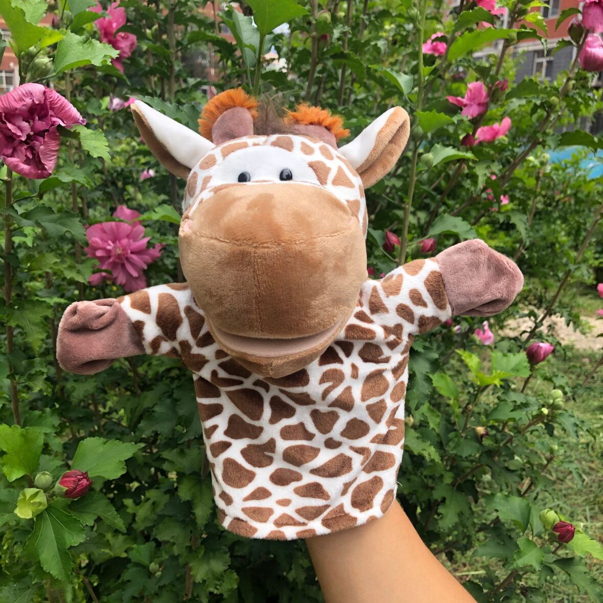 24cm Giraffe Soft Hand Puppet Plush Toy