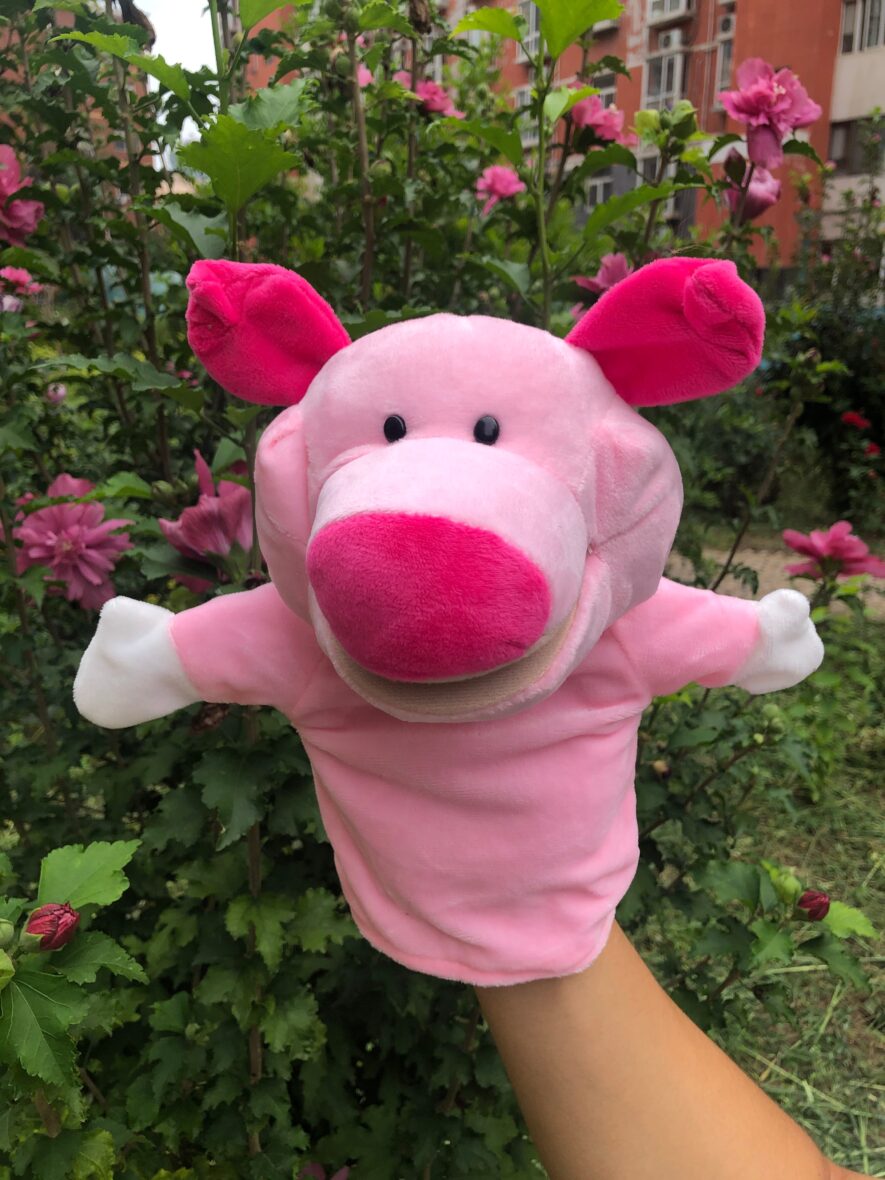 Pink Pig Soft Plush Hand Puppet – 24cm