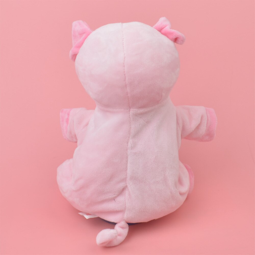 25cm Lovely Pink Pig Hand Puppet Baby Kids Child Educational Soft Interactive Doll Plush Toy Stage Performance Prop
