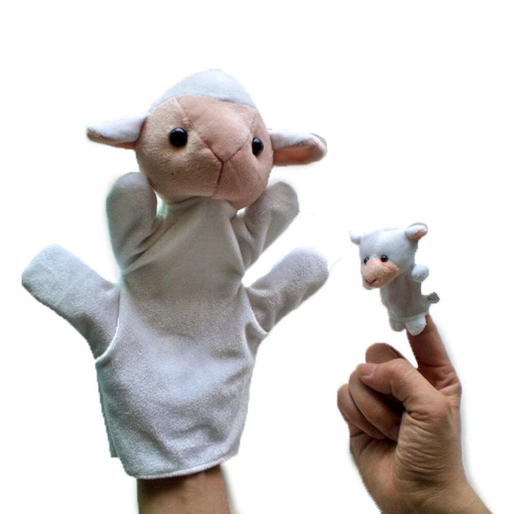Sheep Hand & Finger Puppet Soft Plush Toys