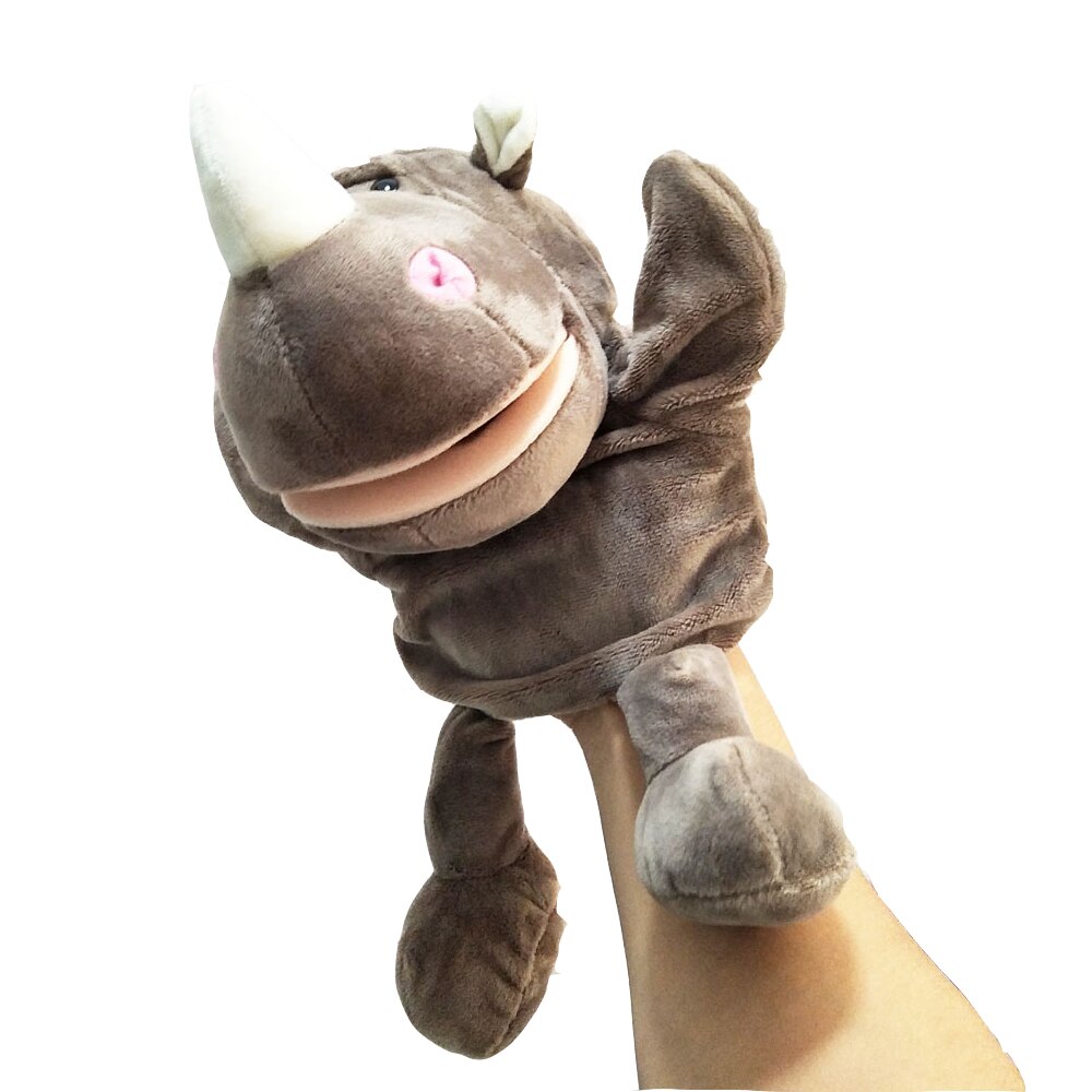 Rhino Hand Puppet Stuffed Plush Toy