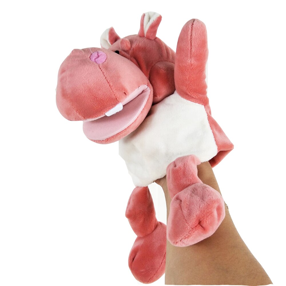Hippo Hand Puppet Soft Stuffed Plush Toy