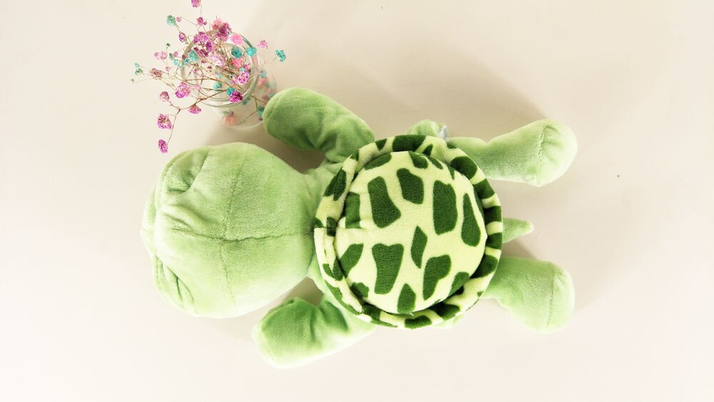 Infant Children Sea Turtle With Foot Baby Plush Stuffed Hand Puppet Toys Christmas Birthday Gifts