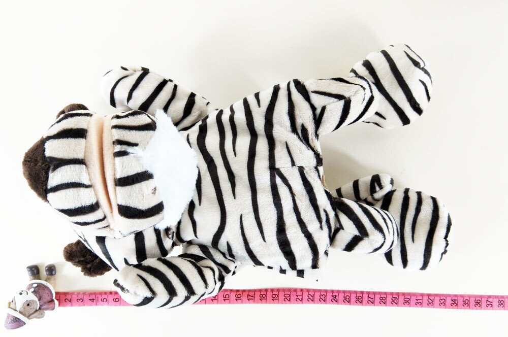 Infant New Arrive Tiger Stripes Baby Plush Stuffed Hand Puppet Toys Christmas Birthday Gifts