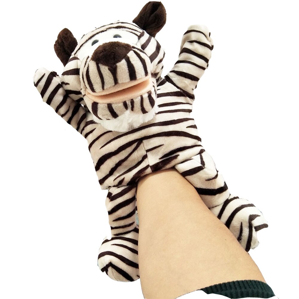 White Tiger Plush Stuffed Hand Puppet