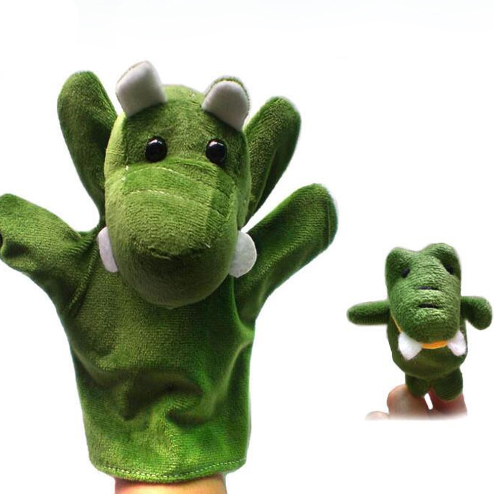 Crocodile Hand & Finger Soft Plush Puppet Set