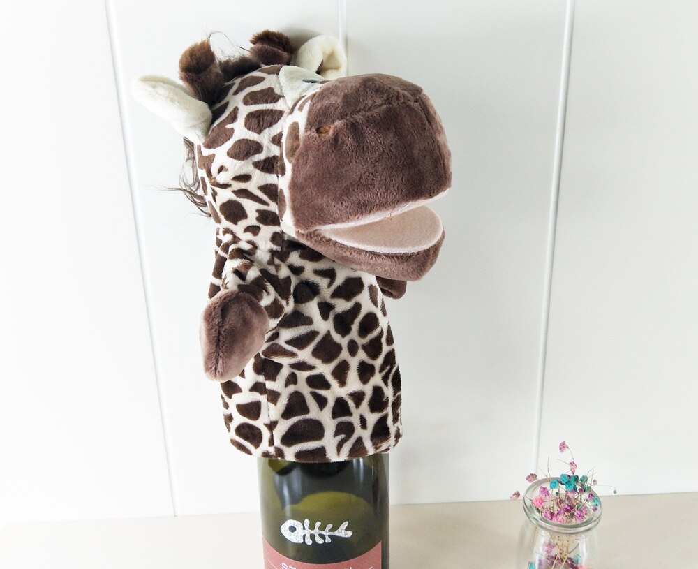 BOLAFYNIA Children Hand Puppet Toys kid baby plush Stuffed Toy giraffe animal for Christmas birthday gifts
