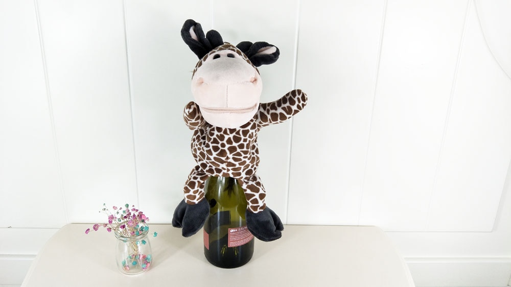 Children Tall Giraffe Baby Hand Plush Stuffed Puppet Toys Christmas Birthday Gifts