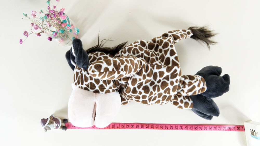 Children Tall Giraffe Baby Hand Plush Stuffed Puppet Toys Christmas Birthday Gifts