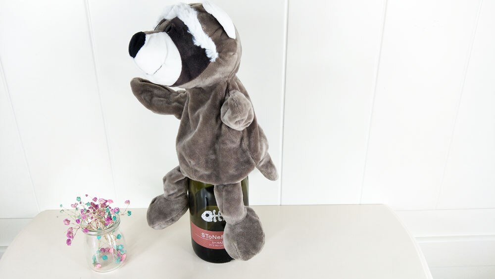 Children Raccoon Animal Baby Plush Stuffed Hand Puppet Toys Christmas Birthday Gifts