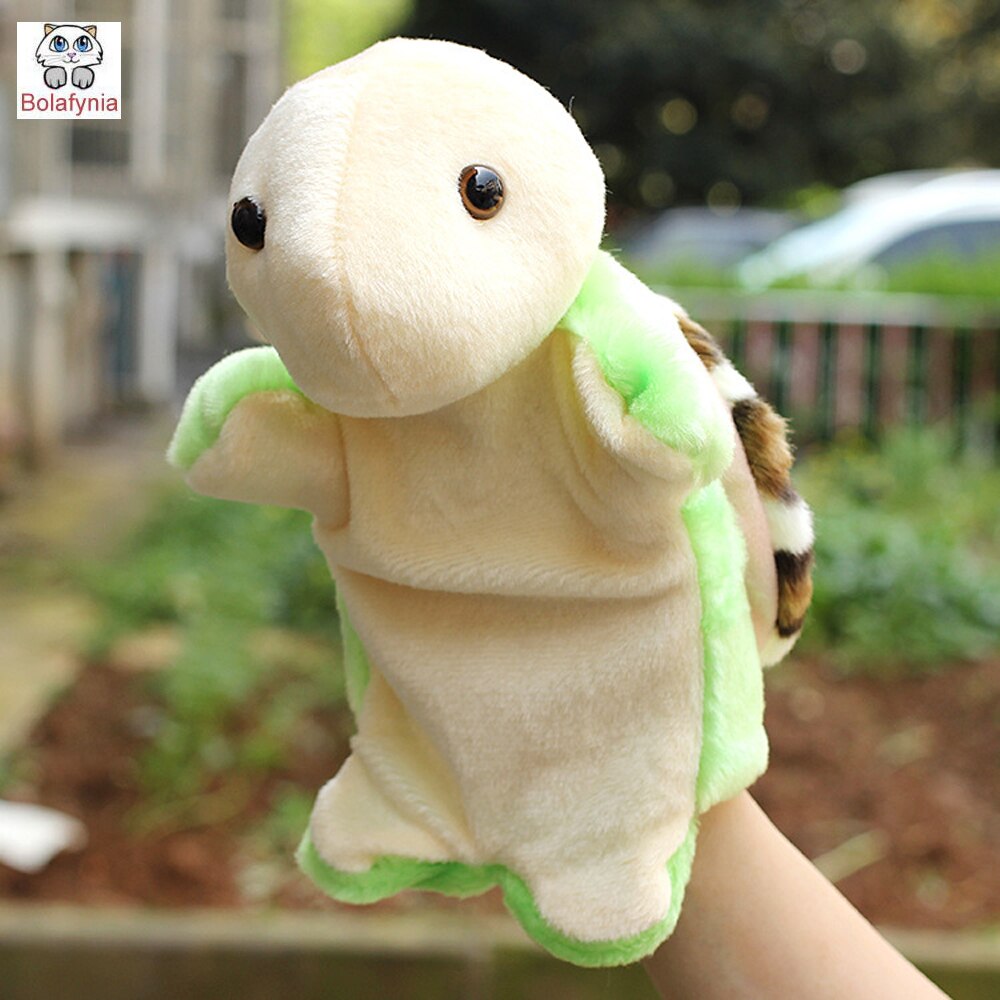 Children Tortoise New Style Baby Hand Plush Stuffed Puppet Toys Christmas Birthday Gifts