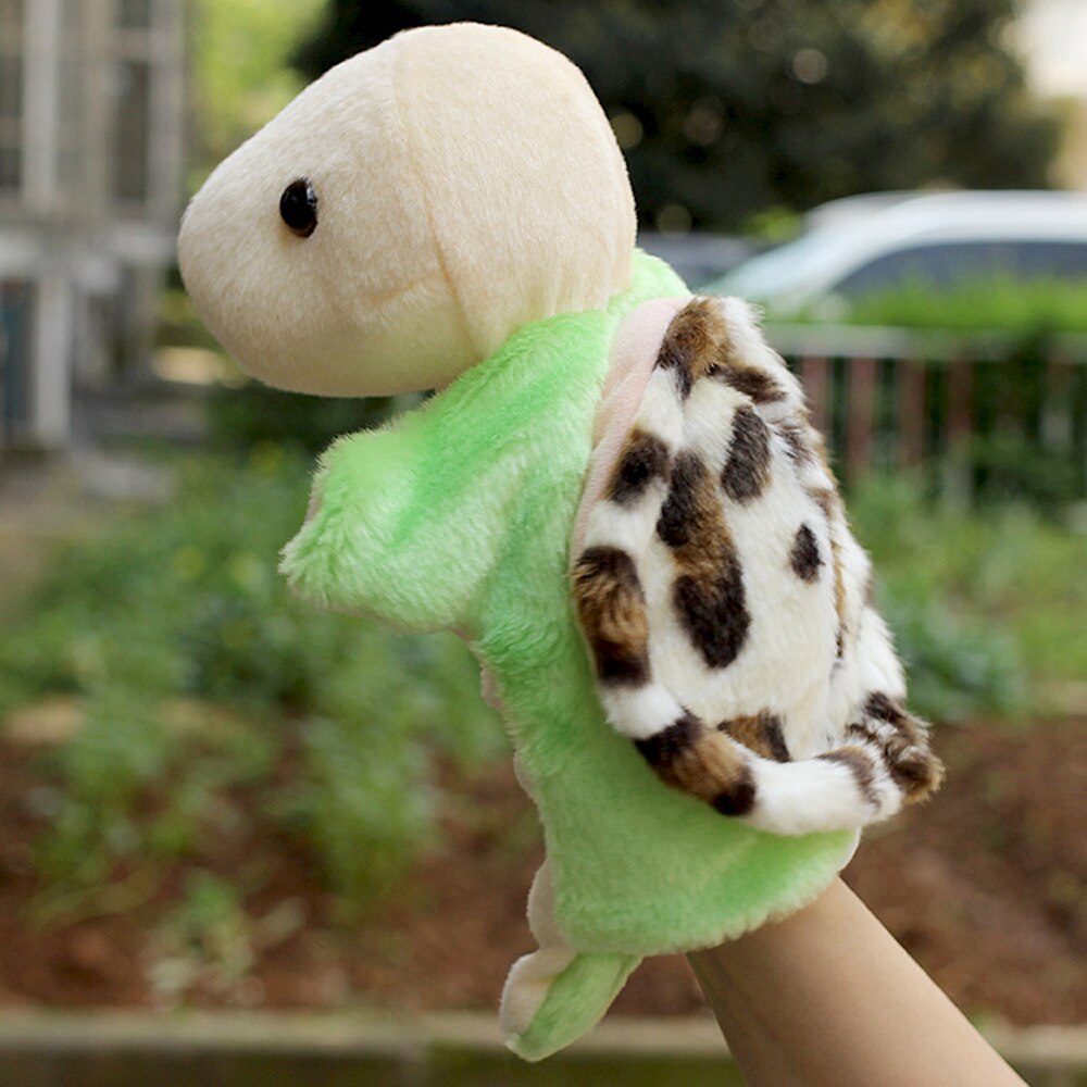 Children Tortoise New Style Baby Hand Plush Stuffed Puppet Toys Christmas Birthday Gifts