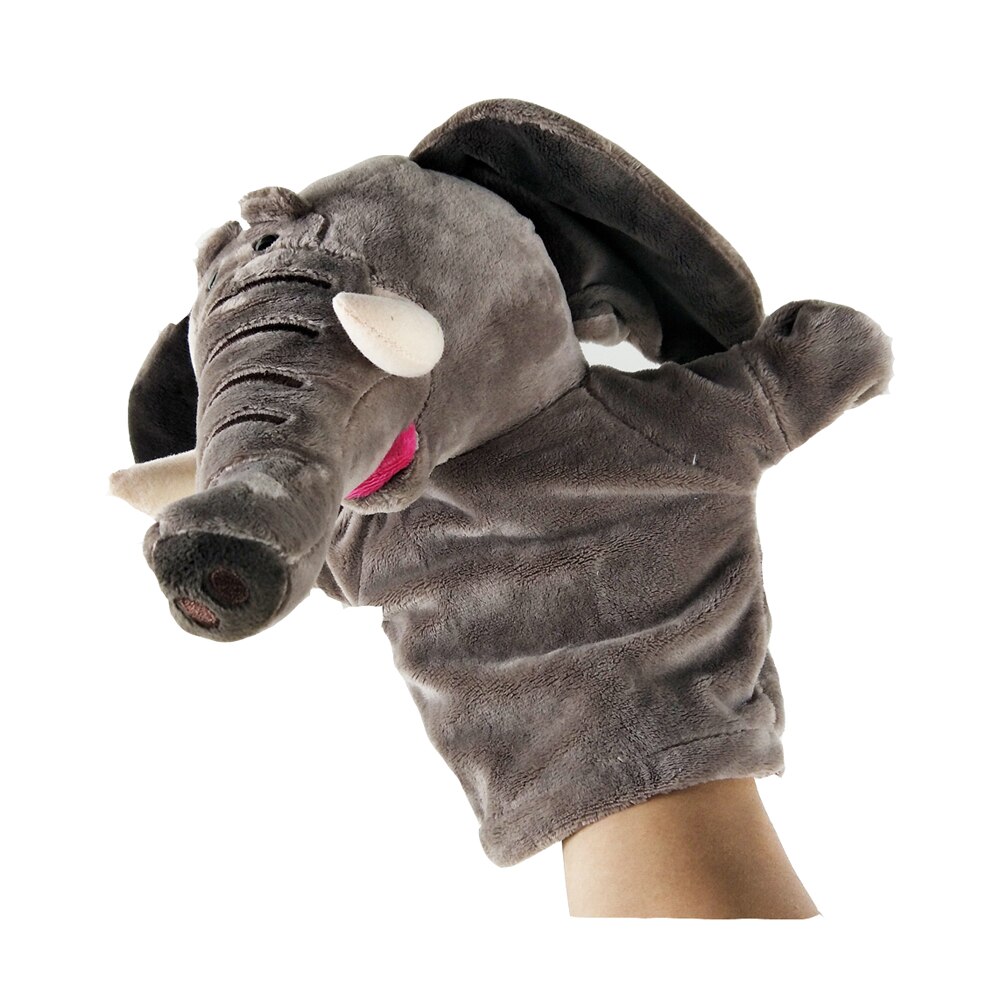 Grey Elephant Soft Plush Hand Puppet