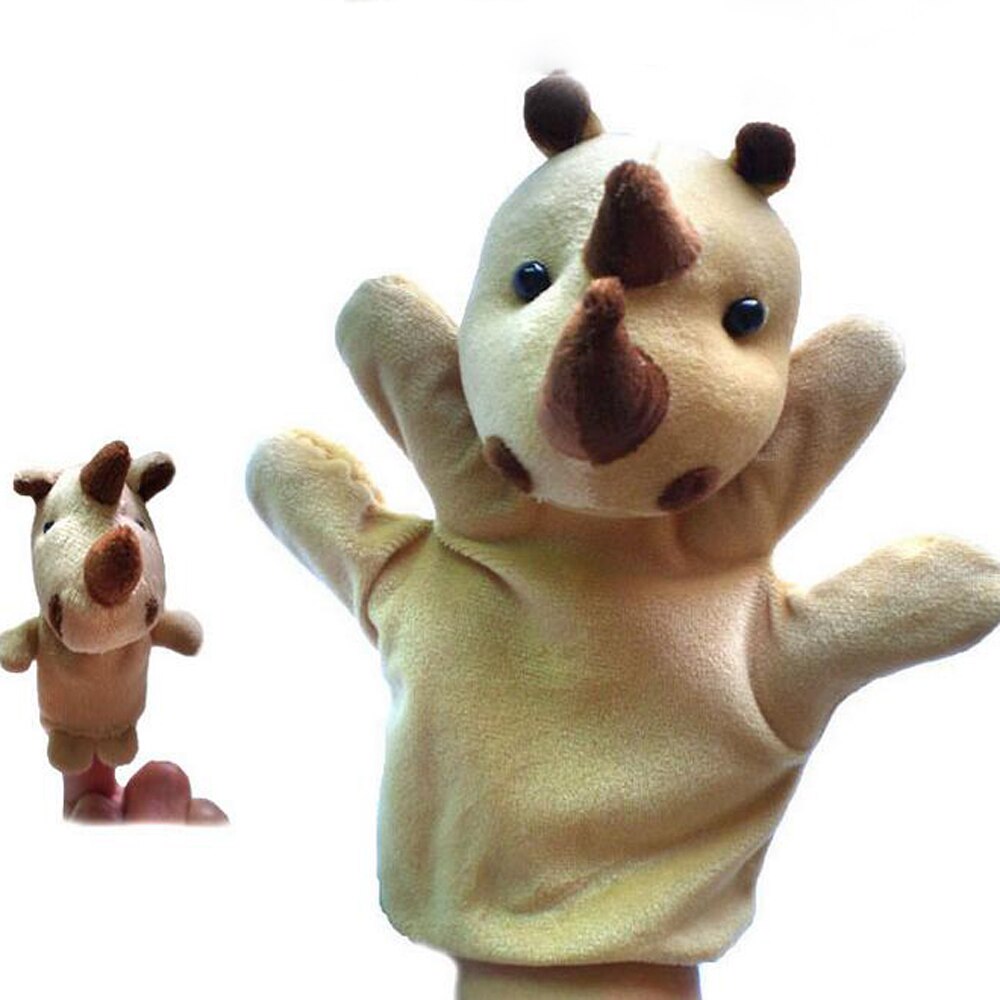 Rhino Hand & Finger Soft Plush Puppets