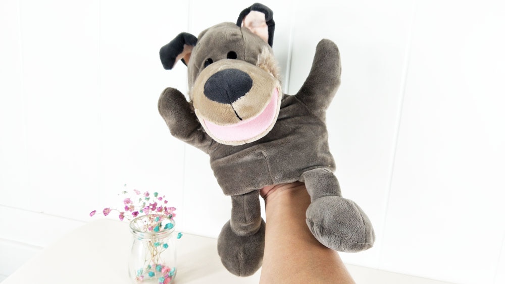 Infant Children Wolf Big Mouth Animal Kids Baby Plush Stuffed Hand Puppet Toys Christmas Birthday Gifts