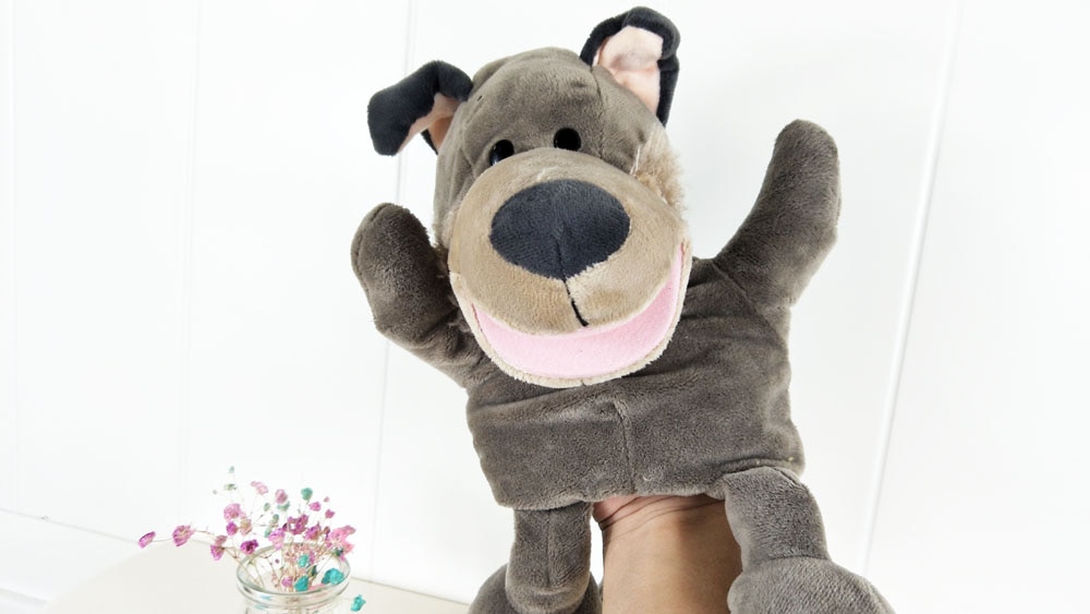 Infant Children Wolf Big Mouth Animal Kids Baby Plush Stuffed Hand Puppet Toys Christmas Birthday Gifts