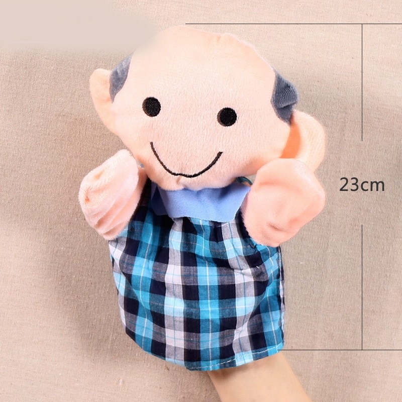 Children Family Member Baby Hand Plush Stuffed Puppet Toys Christmas Birthday Gifts