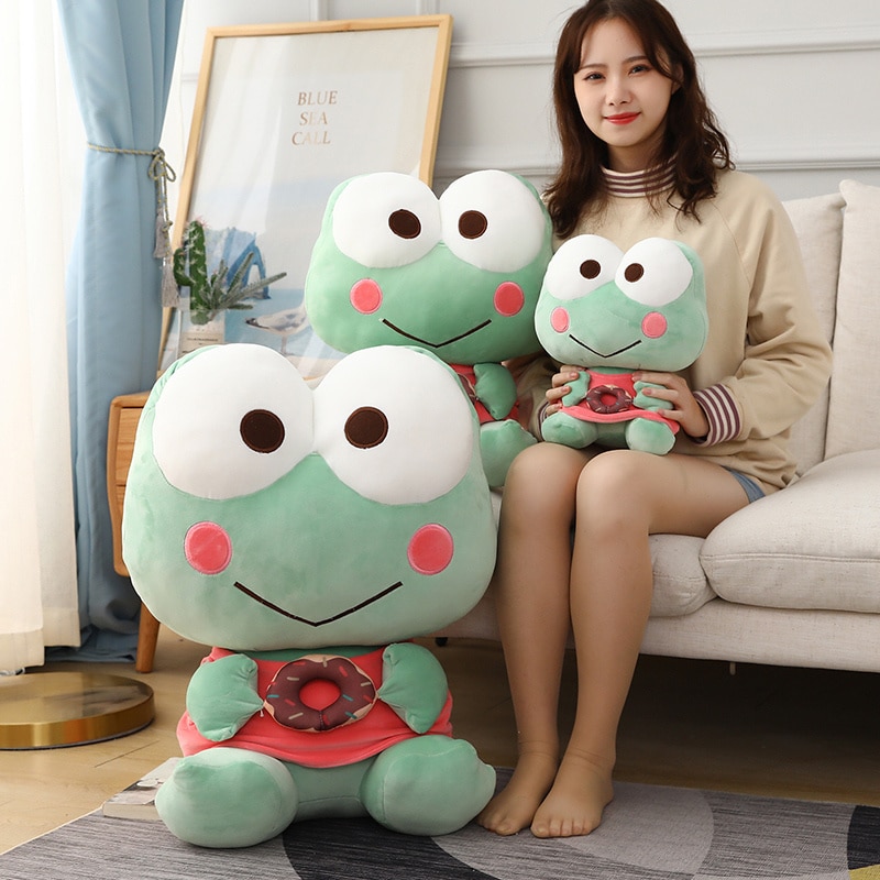 35/45cm Cute Frog Plush Toy Kids Comfort Plush Stuffed Doll Pillow Cushion Car Home Decor Birthday Gift for Friends