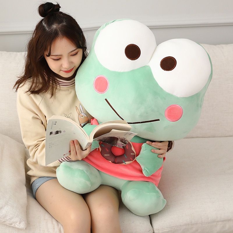 35/45cm Cute Frog Plush Toy Kids Comfort Plush Stuffed Doll Pillow Cushion Car Home Decor Birthday Gift for Friends