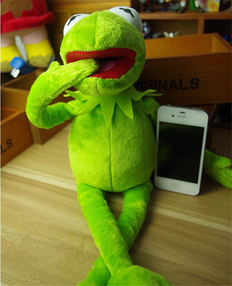 40/60cm Kermit Plush Toy Kawaii Frogs Doll Stuffed Animal Soft