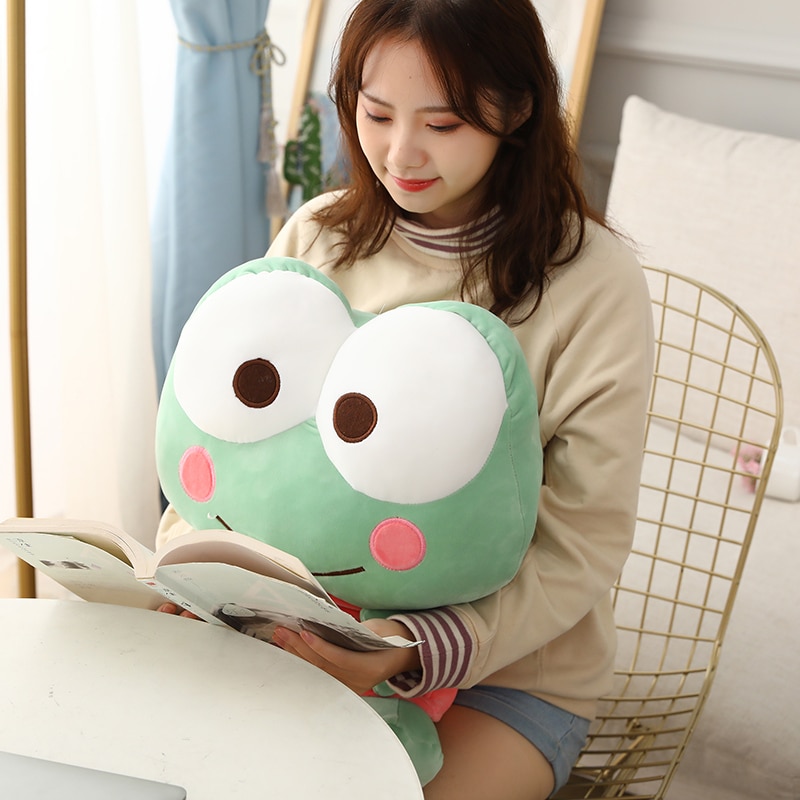 35/45CM Cute Donuts Frog Plush Toys Stuffed Down Cotton Pillow Kids Toys Kawaii Smile Frog Dolls for Children Birthday Gift